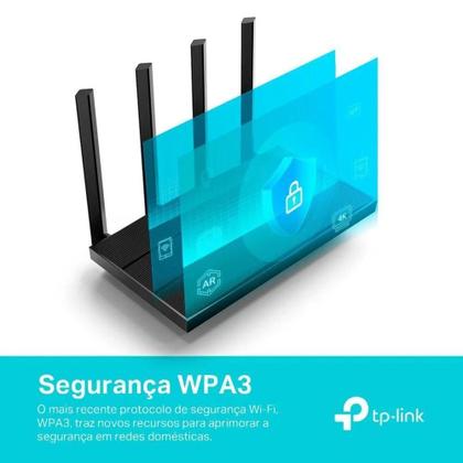 Imagem de Roteador Wifi 6 Dual Band 2.4/5 Ghz Tp Link Archer Ax1500 - Bivolt