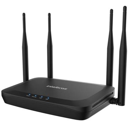 Imagem de Roteador Wireless Intelbrás GF1200, 300Mbps, 3 portas, 4 antenas fixas de 5 dBi - Intelbras