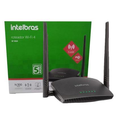 Roteador Wireless Intelbras Rf301k 300mbps 2 Antenas Wps 5dbi