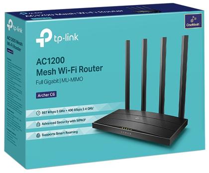 Imagem de Roteador Wireless TP-Link AC1300 Archer C6 Wifi Mu-Mimo Bivolt