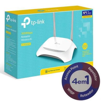 Imagem de Roteador Wireless TP-Link N 300Mbps TL-WR840N 2 Antenas Branco