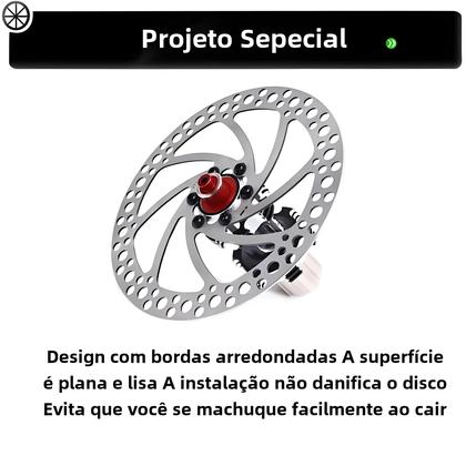 Imagem de Rotor de Freio a Disco 140/160mm em Aço Inoxidável para MTB - Dissipação de Calor