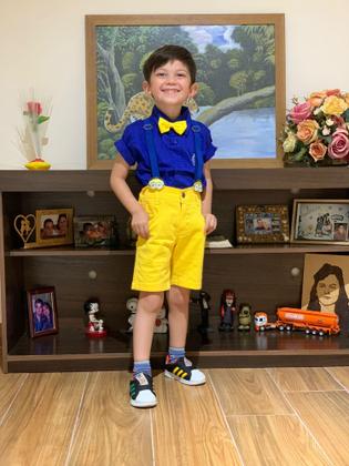 Imagem de Roupa Aniversário Menino Fantasia Minions Primvera