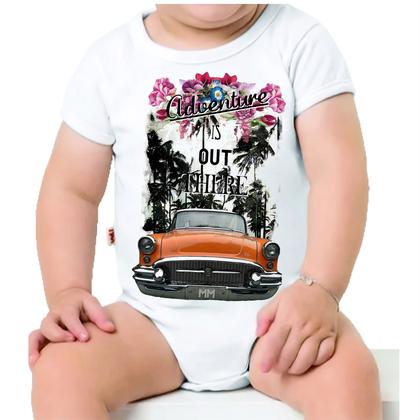 Imagem de Roupa Body Bebê Manga Comprida Estampado Carro Clássico