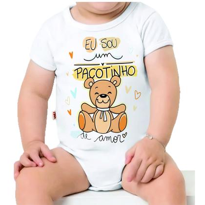 Imagem de Roupa Body Bebê Manga Comprida Estampado Urso Estiloso