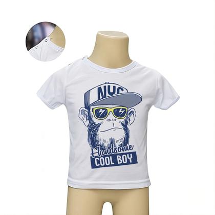 Imagem de Roupa Body Bebê Manga Curta Estampado Cool Boy