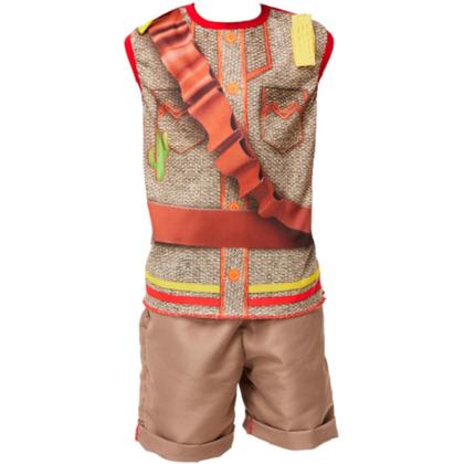 Imagem de Roupa Cangaceiro Infantil Roupa de Festa Junina Infantil Menino Fantasia Dança Escola Quadrilha Quermesse