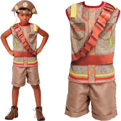 Imagem de Roupa Cangaceiro Infantil Roupa de Festa Junina Infantil Menino Fantasia Dança Escola Quadrilha Quermesse