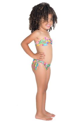 Imagem de roupa de banho cropped praia para crianças de 3 a 10 anos