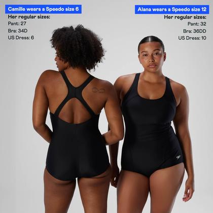Imagem de Roupa de banho feminina Speedo One Piece PowerFlex Ultraback preta