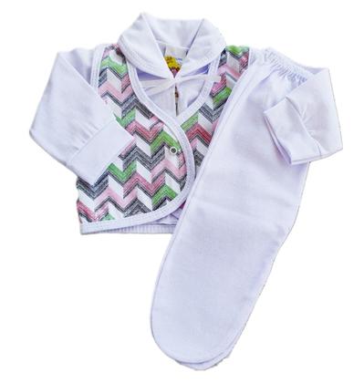 Imagem de Roupa De Bebe Kit 3 Pçs Conjunto Pagão Mijão Recém Nascido