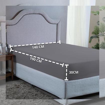 Imagem de Roupa de Cama Casal 400 Fios com Elástico Hotel Pousada Macio Acetinado