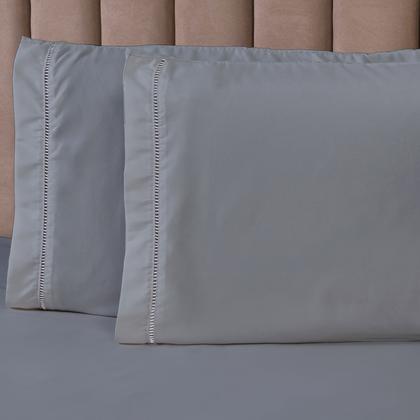 Imagem de Roupa de Cama Casal 400 Fios Micropercal 3 Pçs Jogo de Lençol Extra Macio Toque de Pessego