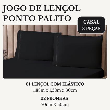Imagem de Roupa de Cama Casal 400 Fios Micropercal 3 Pçs Jogo de Lençol Extra Macio Toque de Pessego