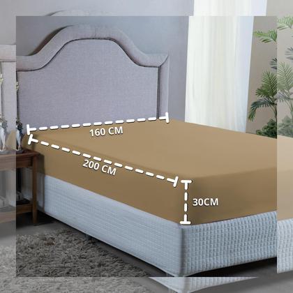 Imagem de Roupa de Cama Queen 400 Fios com Elástico Hotel Pousada Macio Acetinado