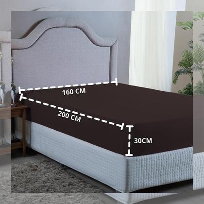 Imagem de Roupa de Cama Queen 400 Fios com Elástico Hotel Pousada Macio Acetinado