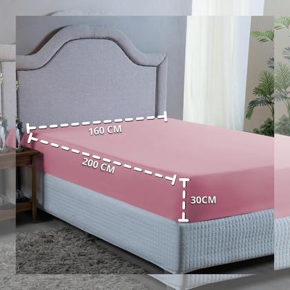 Imagem de Roupa de Cama Queen 400 Fios com Elástico Hotel Pousada Macio Acetinado