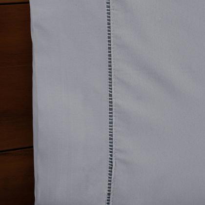 Imagem de Roupa de Cama Solteiro 300 Fios com Ponto Palito 2 peças Lençol 100% Algodão