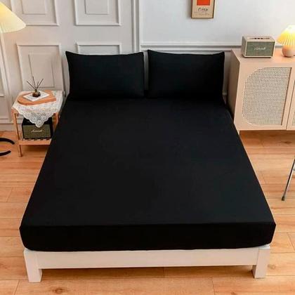 Imagem de Roupa de Cama Solteiro Lisa Com Elástico Clean Toque Suave