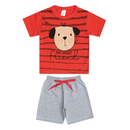 Imagem de Roupa De Criança Para Menino 5 Conjunto Infantil Masculino Camiseta e Bermuda (short)