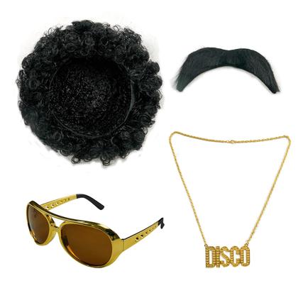 Imagem de Roupa de fantasia BONGZUO 70s Disco para homens com calça de sino