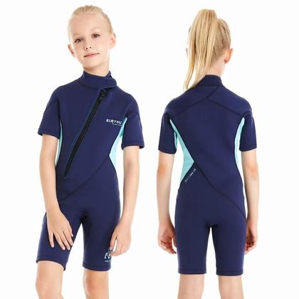 Imagem de Roupa De Mergulho Neoprene 2MM Para Crianças Meninos E Meninas Profissional Para Surf E Mergulho Em