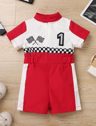 Imagem de Roupa de peça única IMEKIS Baby Race Car Macacão 12-18M