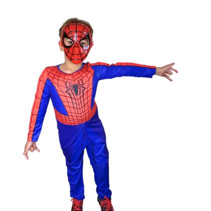 Imagem de Roupa Fantasia Infantil Longa Com Enchimento Homem-aranha