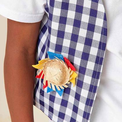 Imagem de Roupa Festa Junina Masculina Infantil Colete Caipira Xadrez