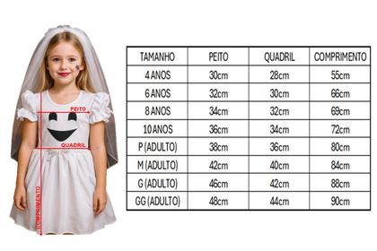 Imagem de Roupa Halloween Fantasma Feminina Para Curtição Noturna