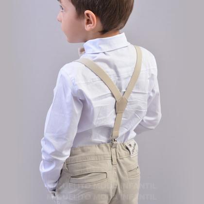 Imagem de Roupa Infantil Camisa Social Calça Menino Batizado Festa - Miguelito Moda Infantil