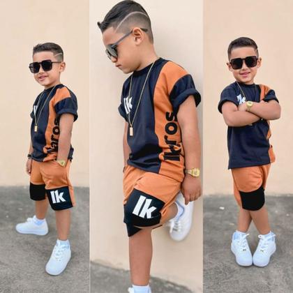 Imagem de Roupa Infantil Conjunto Masculino Moda Bloqueirinho