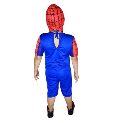 Imagem de Roupa Infantil Fantasia Curta Com Enchimento Homem-aranha