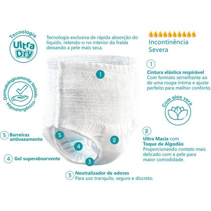 Imagem de Roupa Íntima Adulto Higifral Pants G/EG com 8 unidades