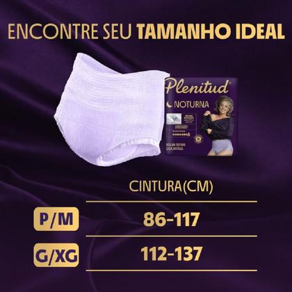 Imagem de Roupa Íntima Descartável Plenitud Noturna Máxima Absorção P/M 24 Unidades