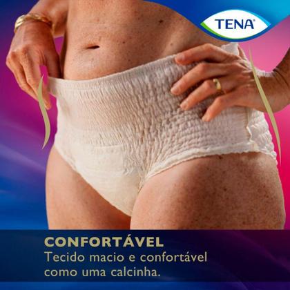 Imagem de Roupa Íntima Descartável Tena Pants Discreet Nude Tamanho G/EG com 16 Unidades