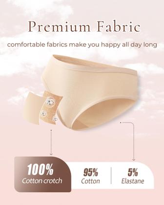 Imagem de Roupa íntima feminina ALL OF SHE, calcinha hipster de algodão, pacote com 6