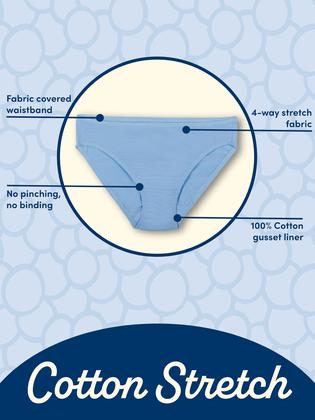 Imagem de Roupa íntima feminina de algodão Eversoft Fruit of the Loom preta