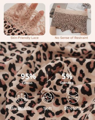 Imagem de Roupa íntima masculina INNERSY para mulheres de algodão, pacote com 3