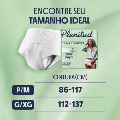 Imagem de Roupa Íntima Plenitud Frescor Diário Tamanho P/M 24 Unidades Descartáveis Leve Mais Por Menos