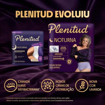 Imagem de Roupa Intima Plenitud Noturna P/M com 32 Unidades Leve Mais por Menos