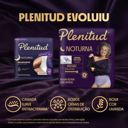 Imagem de Roupa Íntima Plenitud Noturna Tamanho P/M 24 Unidades Descartáveis Leve Mais Por Menos