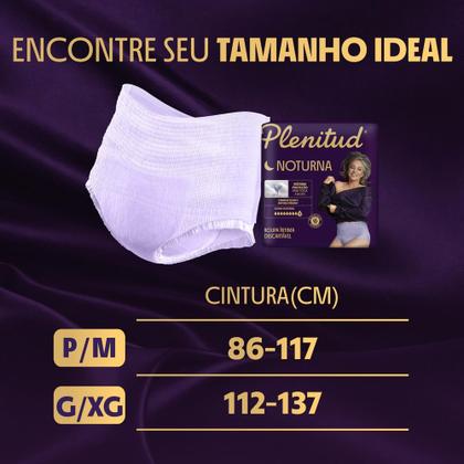 Imagem de Roupa Íntima Plenitud Noturna Tamanho P/M 24 Unidades Descartáveis Leve Mais Por Menos