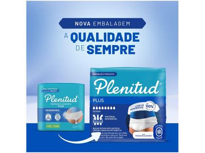Imagem de Roupa Íntima Plenitud Plus Incontinência Severa P/M 32 Unidades