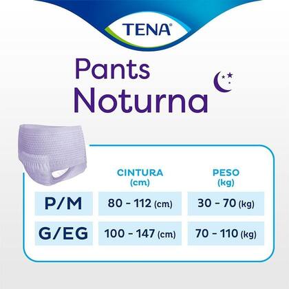 Imagem de Roupa Íntima Tena Pants Noturna P/M 7 Unidades