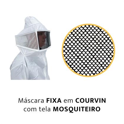 Imagem de Roupa Macacão Apicultor Apicultura Mexer Tirar Mel Abelha Profissional Completa Proteção Poliéster