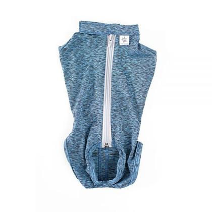 Imagem de Roupa Pós Cirúrgica Castração Macho Duo Dry Azul Pet Med - Tam. 1