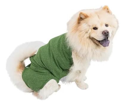 Imagem de Roupa Protetora Pós Cirúrgica cor verde P/ Cães n 04  LIPET