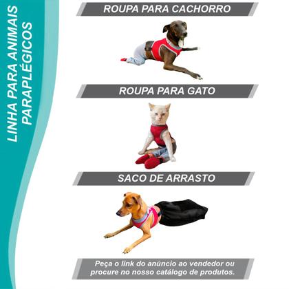 Imagem de Roupa Protetora Pós Cirúrgica Para Cachorro Corpo e Membros Posteriores Pernas Traseiras Tecido Dry Fit Com Proteção Solar