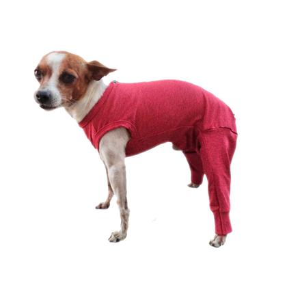Imagem de Roupa Protetora Pós Cirúrgica Para Cachorro Corpo e Membros Posteriores Pernas Traseiras Tecido Dry Fit Com Proteção Solar